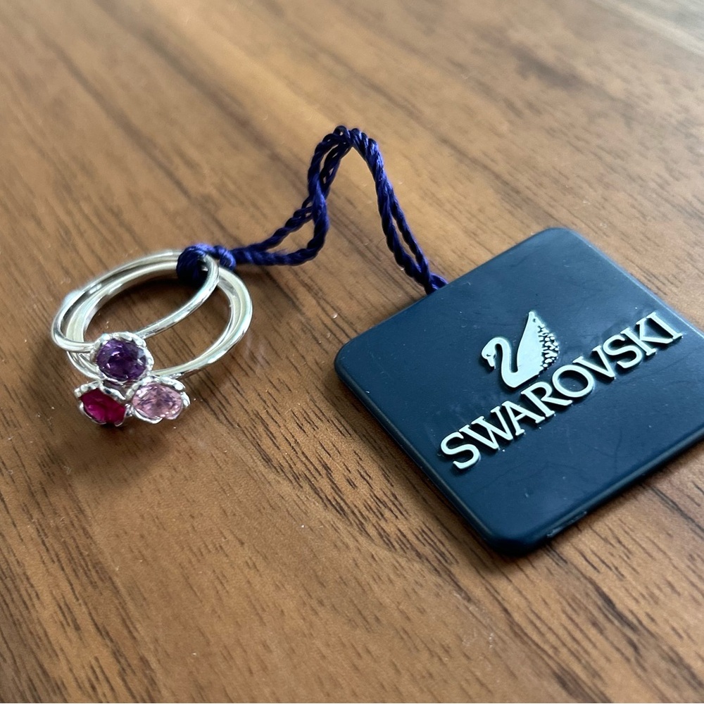 Swarovski stack ring set Size 7